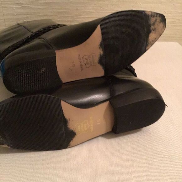 Vintage Scruples Black leather rope riding boots. - Picture 7 of 8